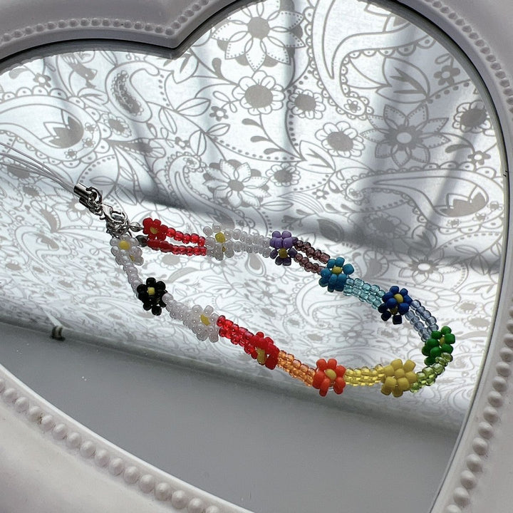 Flower Bead Charm Necklace Kalsten