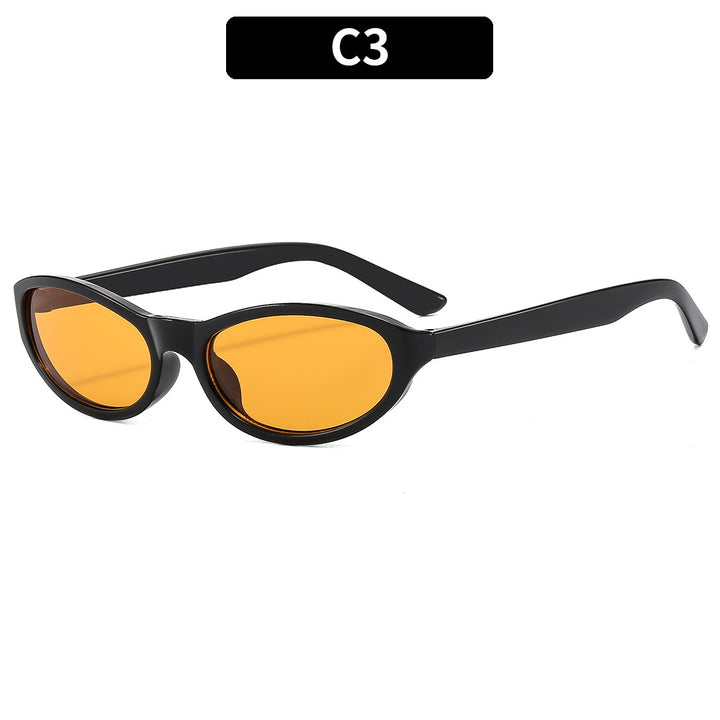 Modern Design Stylish Oval Frame Sunglasses