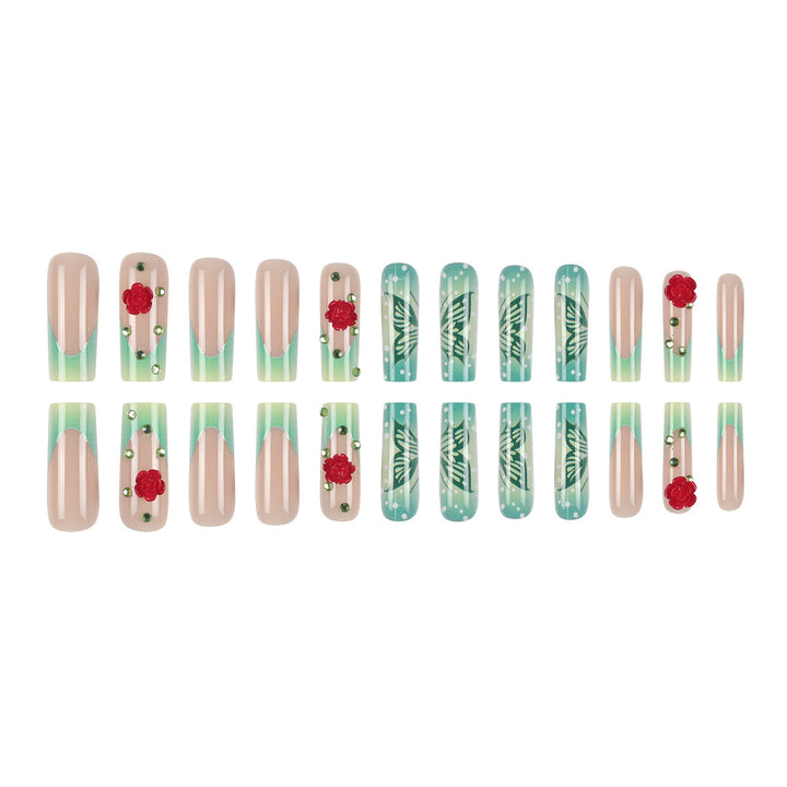 Decorative Floral Butterfly Press-On Nail Set Kalsten