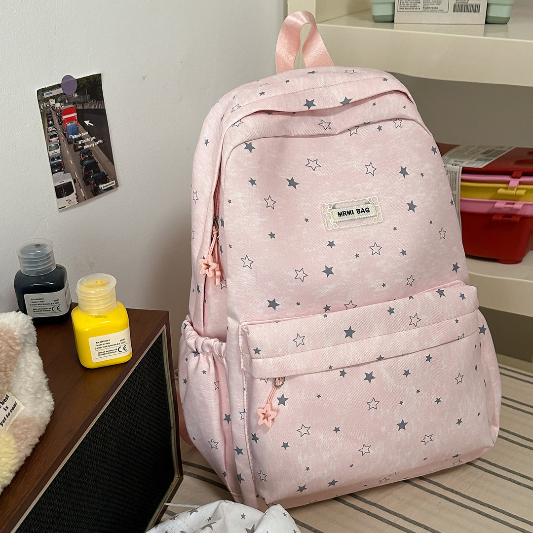 Star Patterned Casual Backpack Kalsten