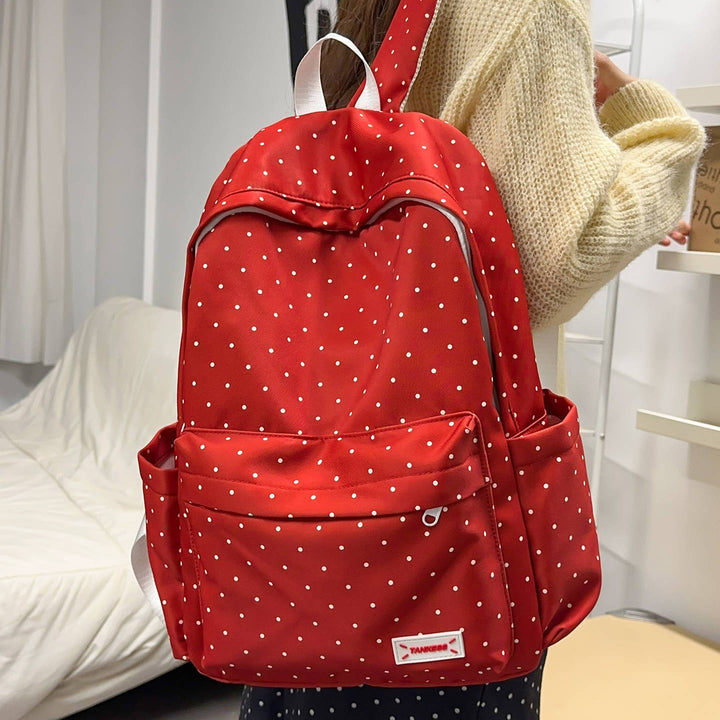 Stylish Polka Dot Backpack Kalsten