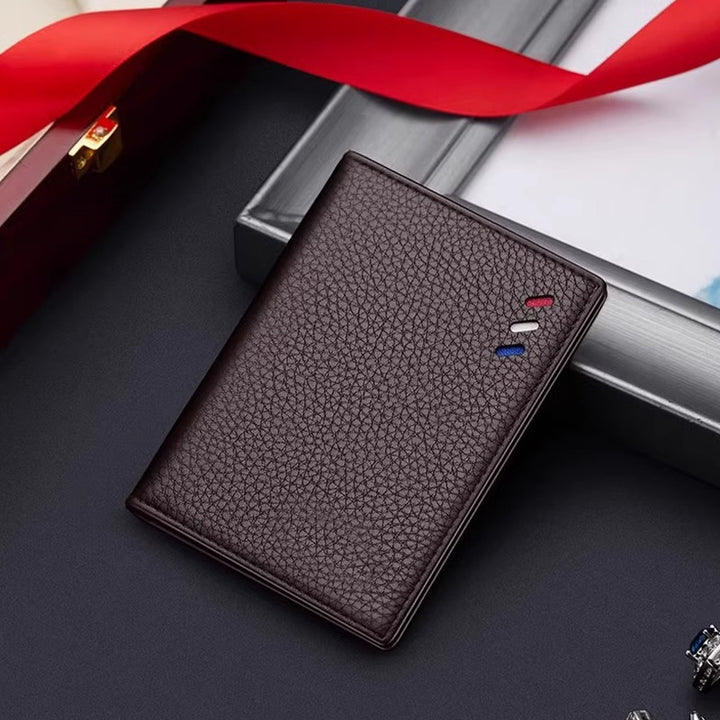 Textured Leather Card Holder Wallet Kalsten