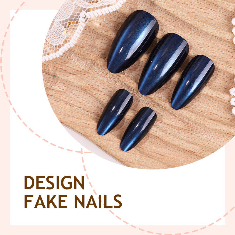Acrylic nail set with elegant gloss and trendy design Kalsten