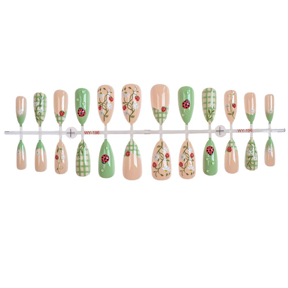 Artistic Natural Press-On Nails Set Kalsten