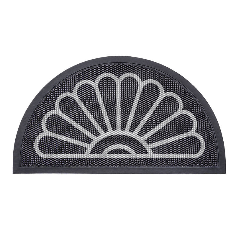 Decorative Half-Moon Door Mat