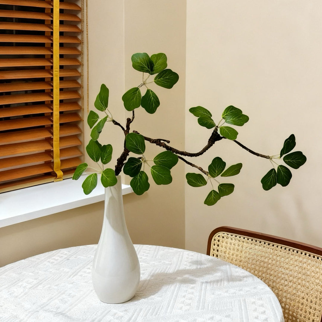 Decorative Faux Yellow Leaf Arrangement for Home Decor