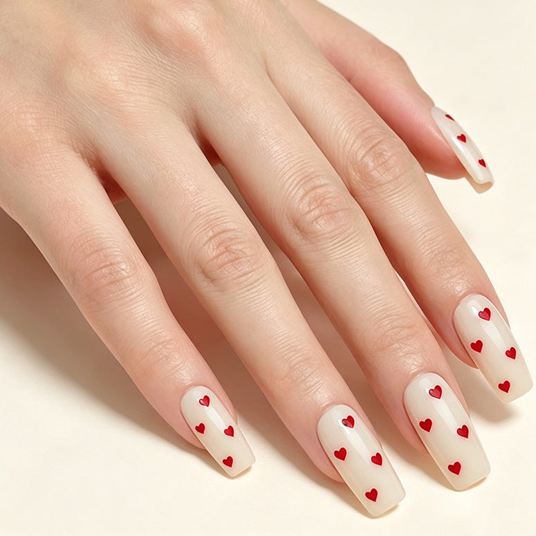 Decorative Heart Accented Nail Art Kalsten