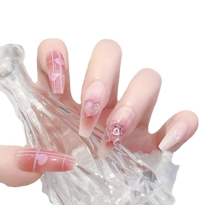 Decorative Floral Press-On Nail Tips Kalsten