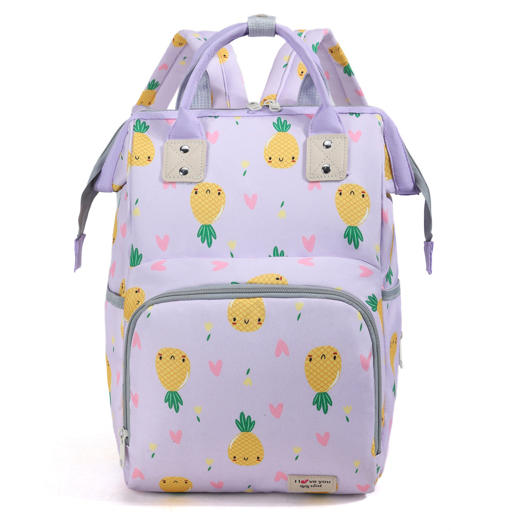 Playful Pineapple Print Diaper Backpack Kalsten