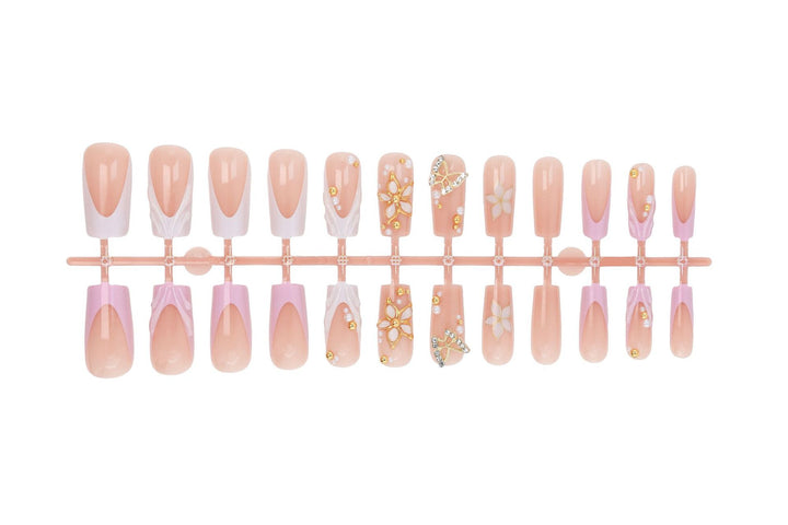Elegant artificial nails with floral design Kalsten