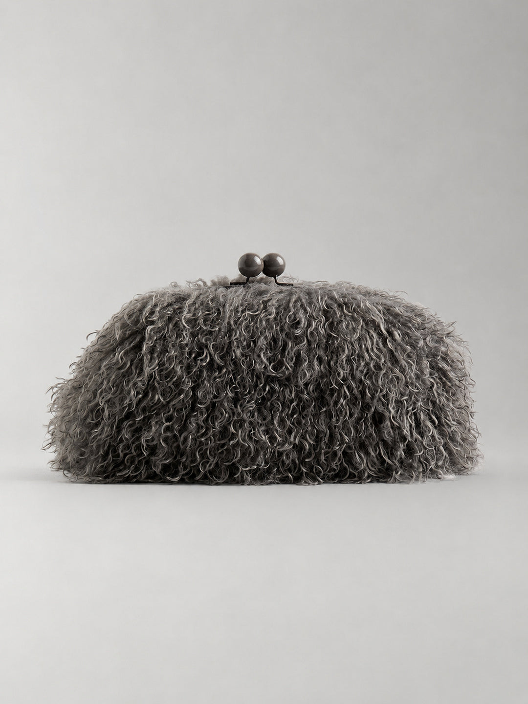 Fur Textured Clutch Bag