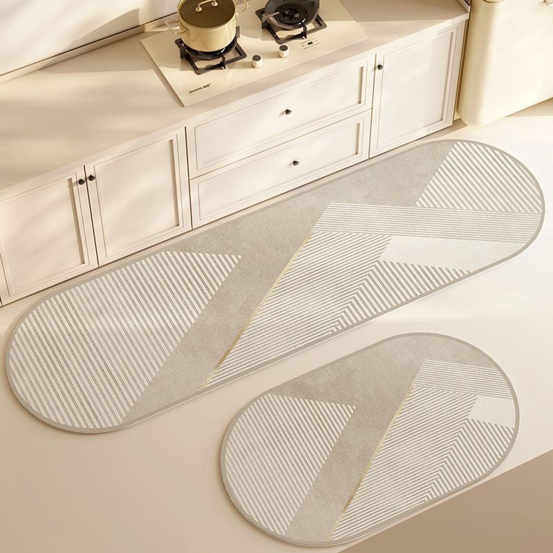 Modern Geometric Kitchen Runner Mat
