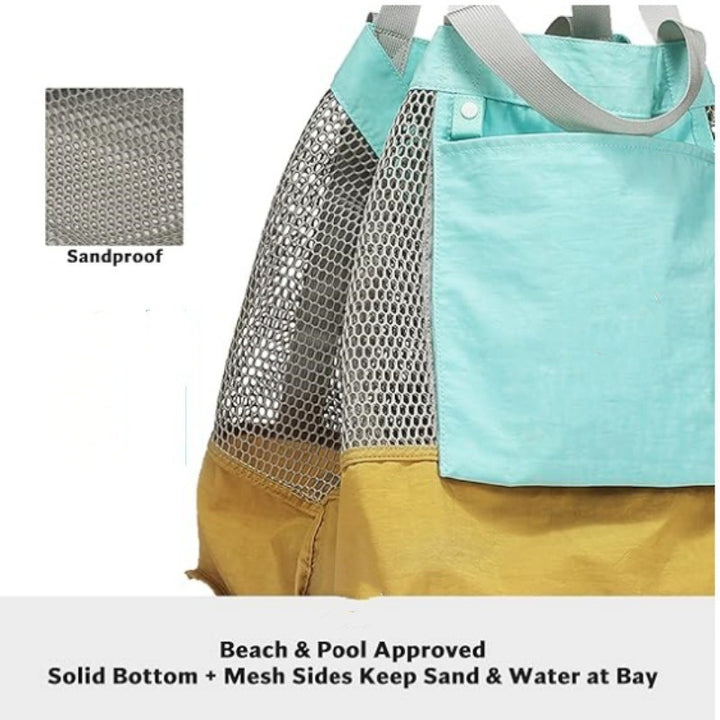 Airy Beach Bag with Large Storage and Mesh Design Kalsten