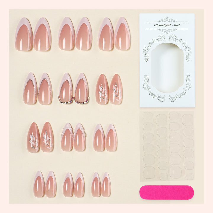 Elegant Floral Press-On Nail Art Kit Kalsten