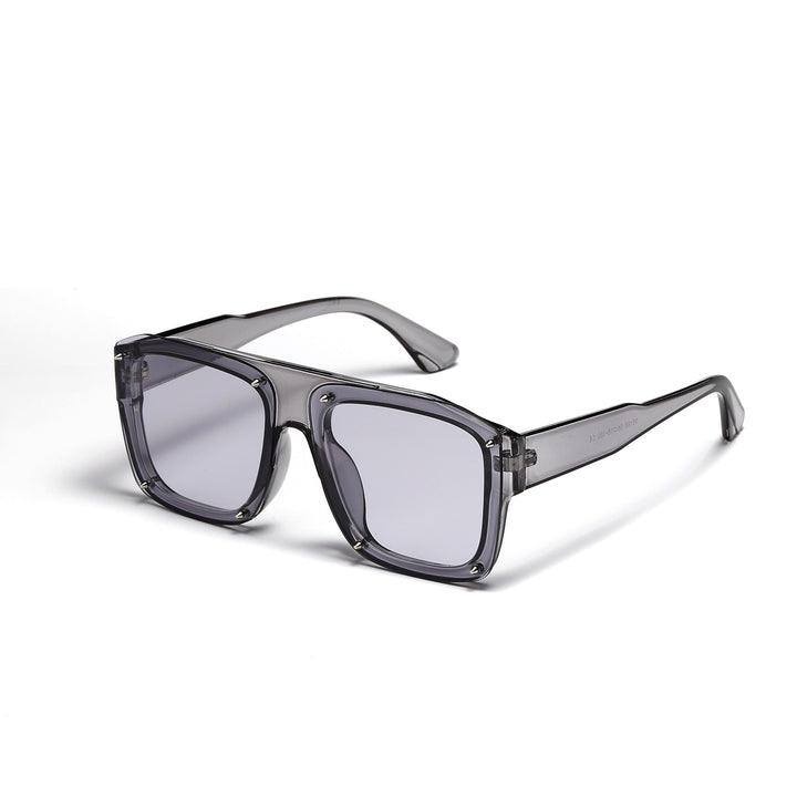 Women's Square Sunglasses with Fashionable Transparent Frame Kalsten