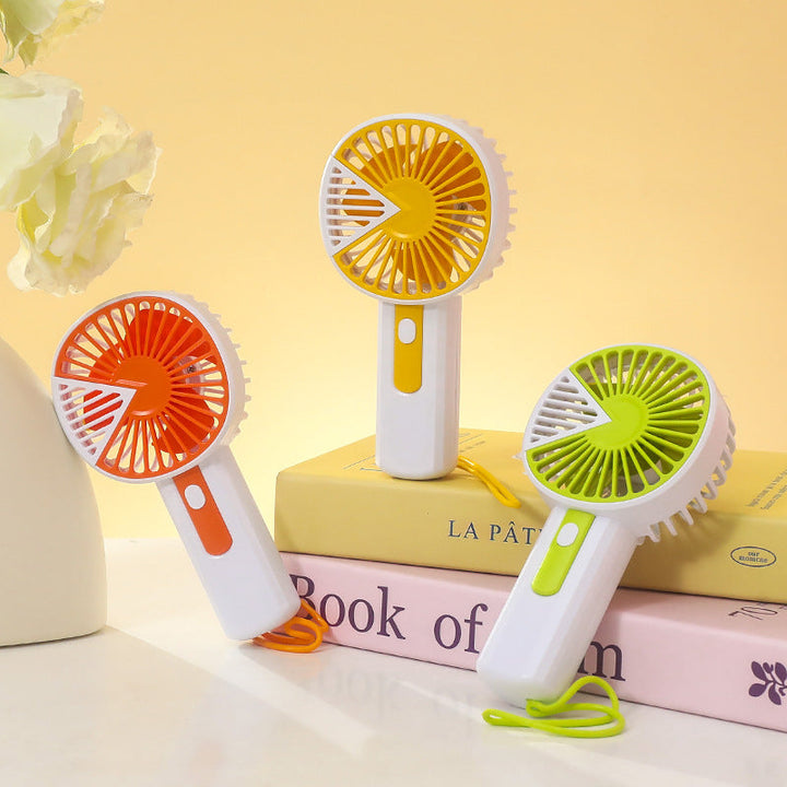 Ladies Portable Handheld Fan with USB Connection and Safety Net Kalsten