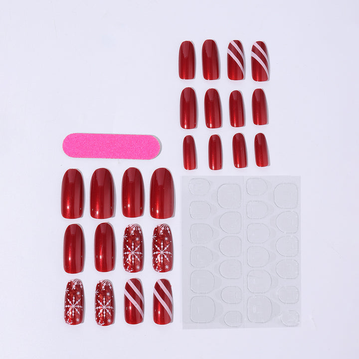 Creative Nail Art Set with winter motifs and glamorous glitter Kalsten