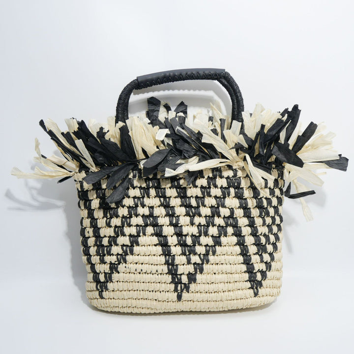 Basket bag with fringe accents Kalsten
