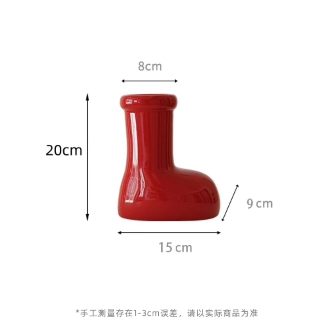 Decorative Boat-Shaped Ceramic Vase