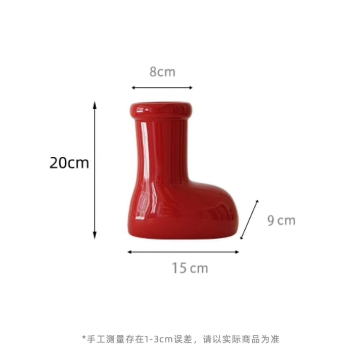 Decorative Boat-Shaped Ceramic Vase