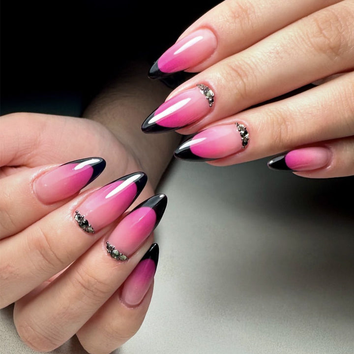 Ornate Ombré Stiletto Nail Art Kalsten
