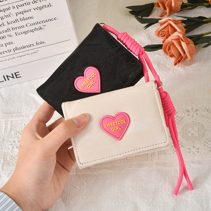 Cute Heart-Embellished Wallet Kalsten