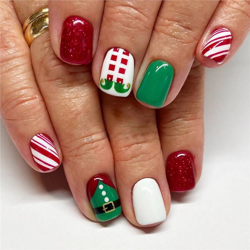 Festive Holiday Nail Art Kalsten