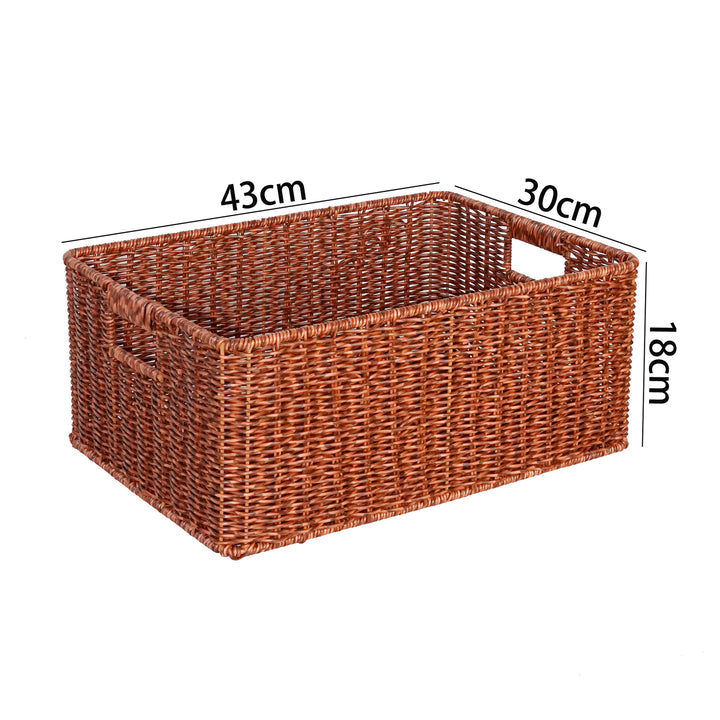 Handwoven Rectangular Storage Basket Kalsten