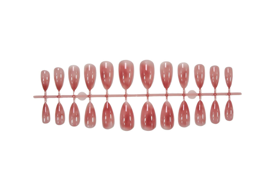 Artificial nail set with elegant, transparent shine Kalsten