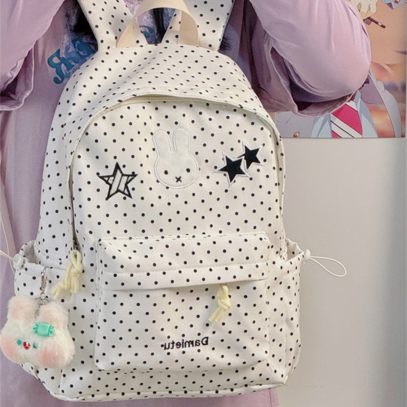 Cute Bunny-Embellished Backpack Kalsten