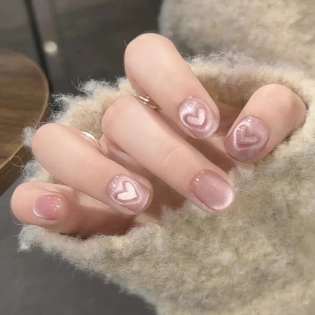 Playful Animal-Themed Press-On Nail Art