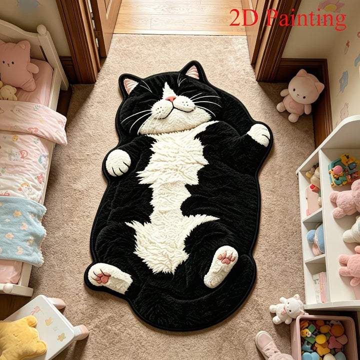 Cat-shaped Decorative Rug