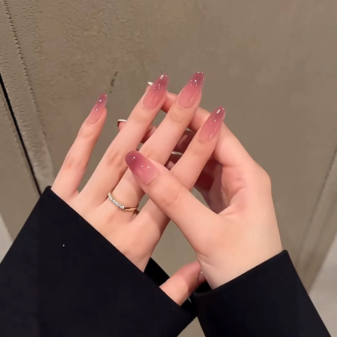 Ombre Glitter Press-On Nails Kalsten