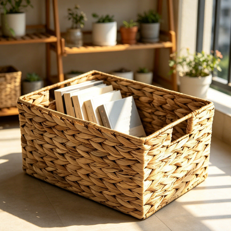 Woven Rectangular Storage Basket Kalsten