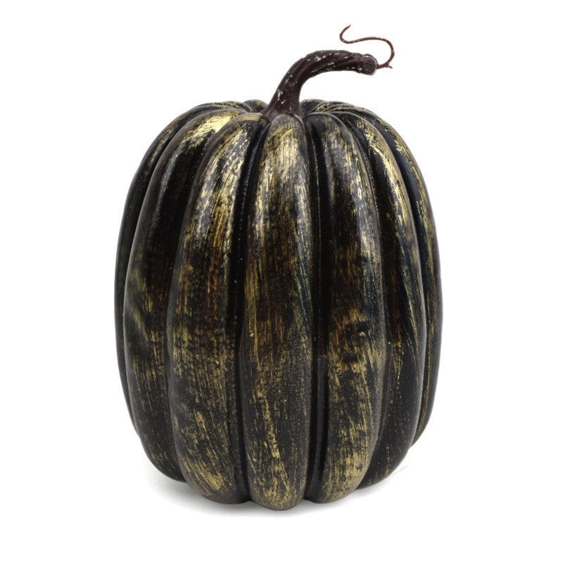 Decorative ceramic pumpkin for table and autumn decoration with glossy glaze