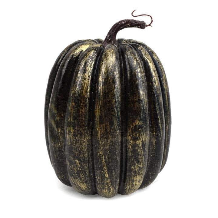 Decorative ceramic pumpkin for table and autumn decoration with glossy glaze