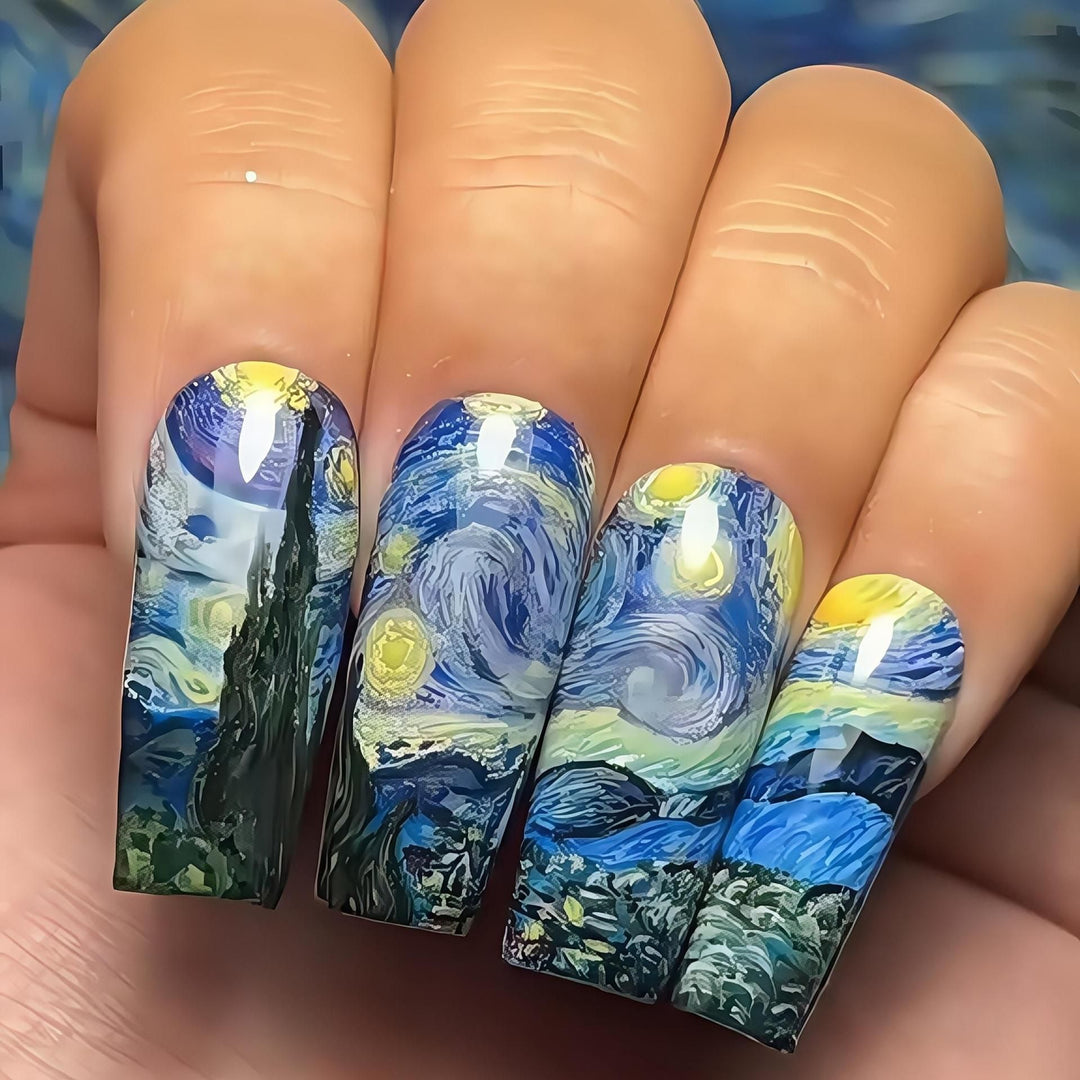Artful Nail Extensions with Elegant Tips Kalsten