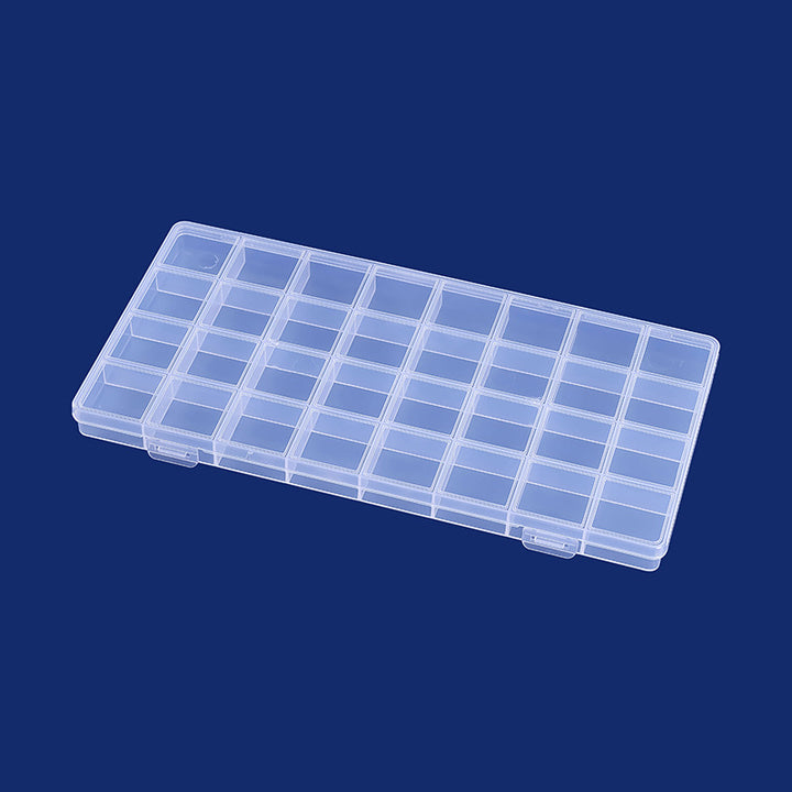 Multi-Divisional Transparent Craft Storage Box Kalsten