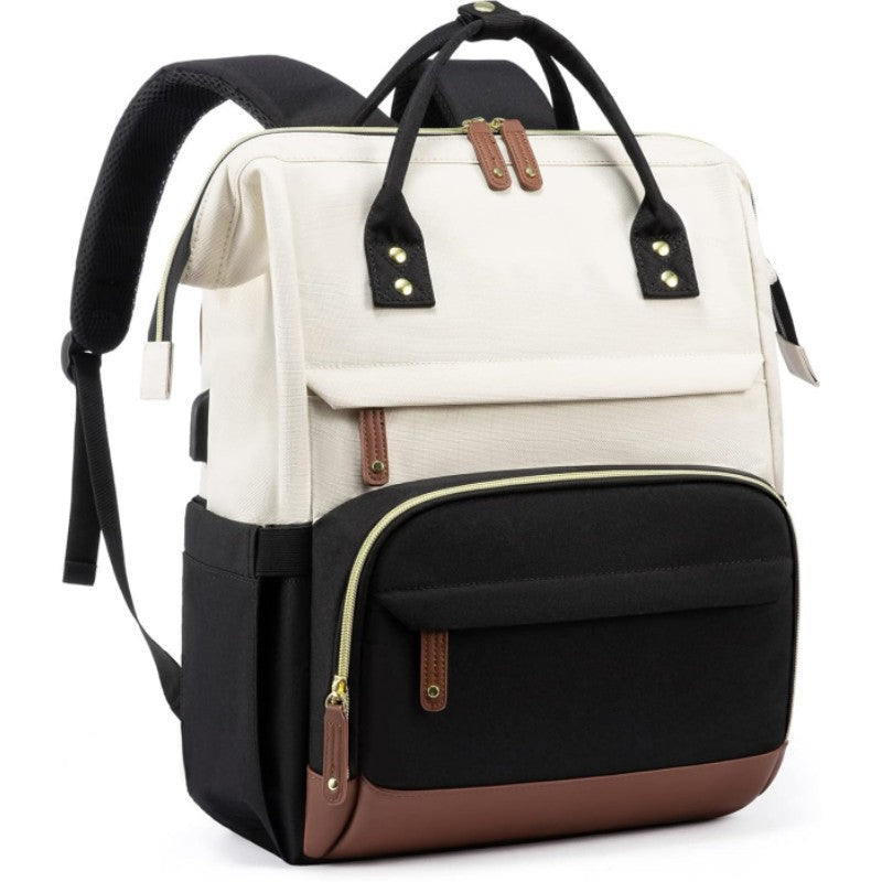 Multifunctional Backpack with Stylish Leather Accents Kalsten