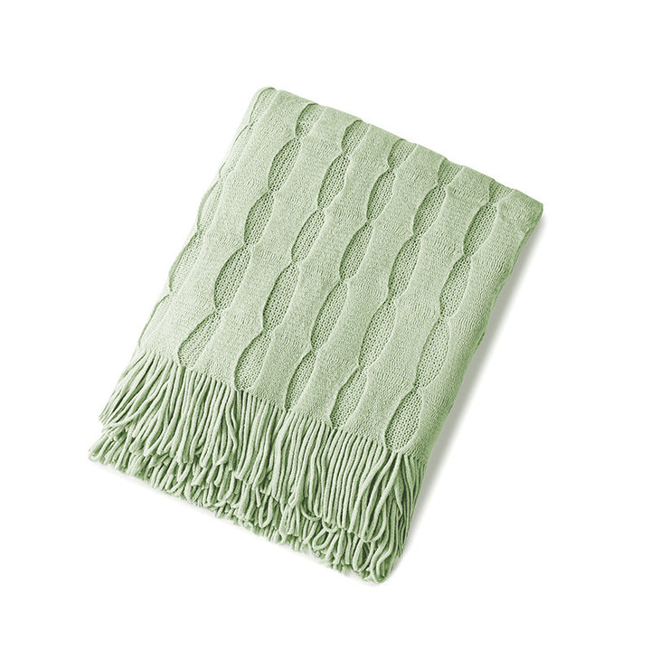 Cozy Textured Throw Blanket Kalsten