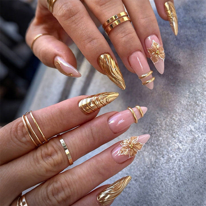 Artistic Premium Metallic Nail Extensions Kalsten
