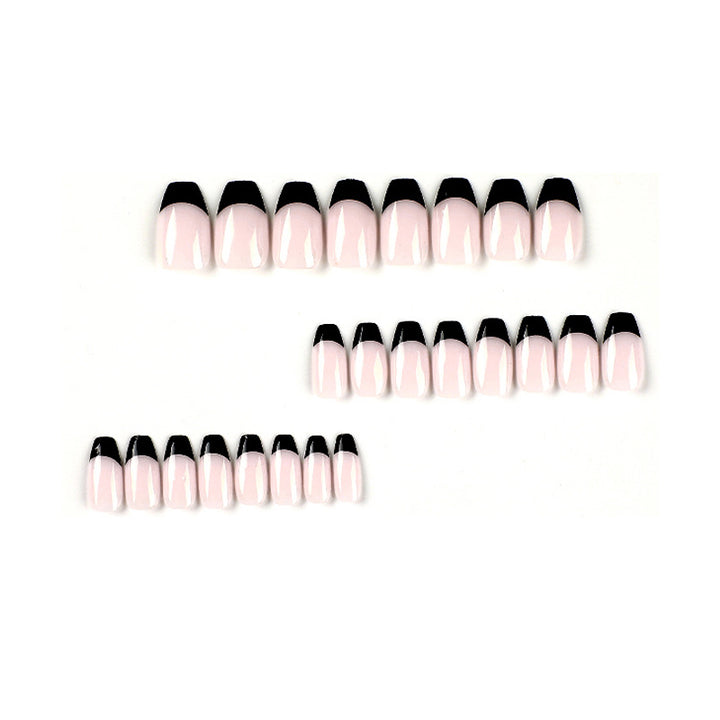 Artificial nail tips with high gloss black Kalsten