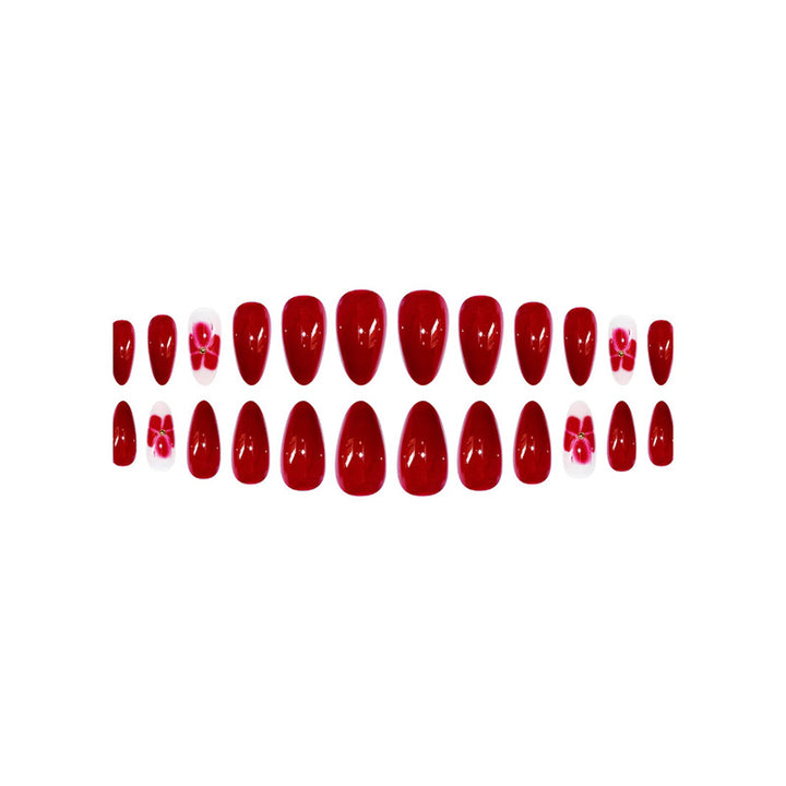 Elegant Floral Press-On Nail Art Extensions Kalsten 1787913949