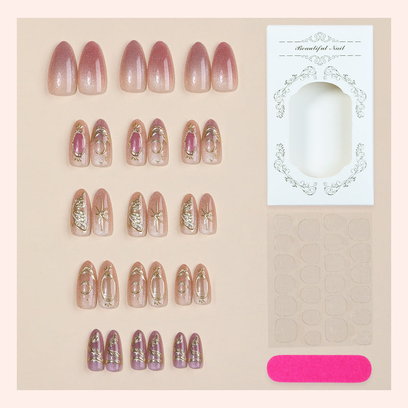 Premium Glitter Ombre Press-On Nails Kalsten