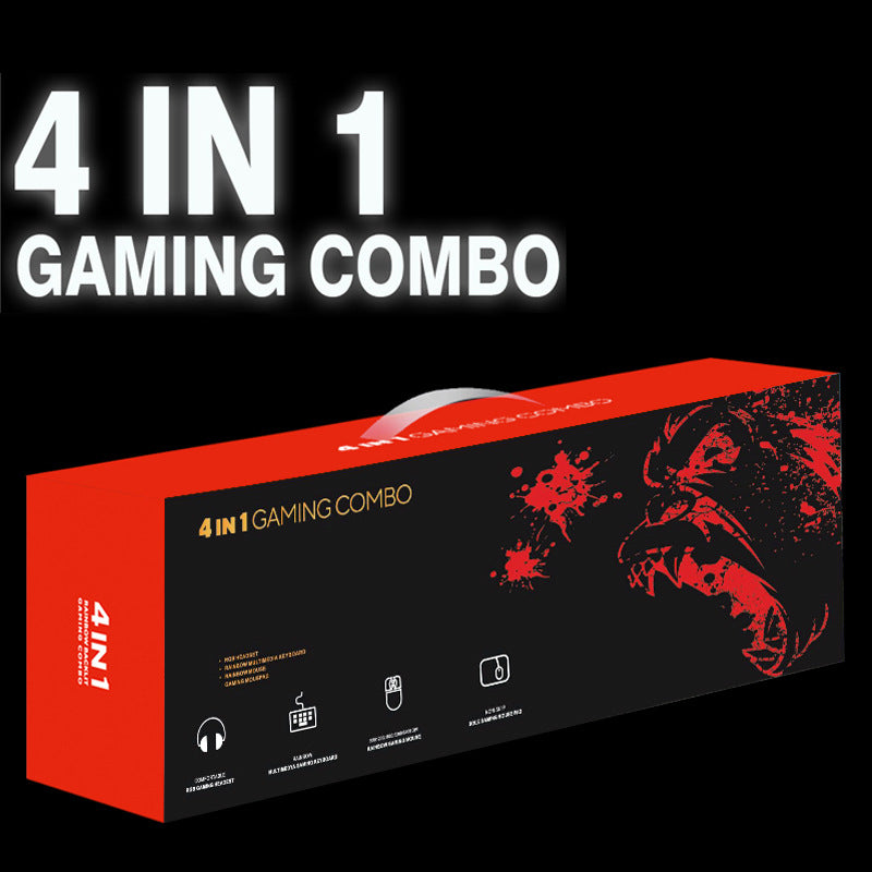 Gaming Accessory Set with RGB Keyboard, Precision Mouse, Headset, and Mouse Pad Kalsten