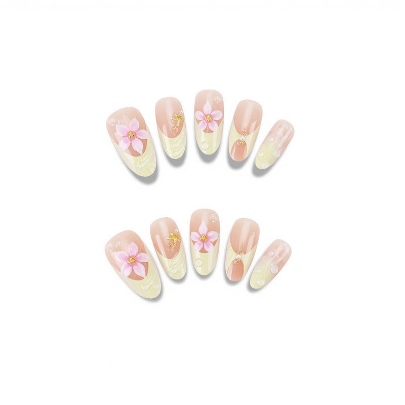 Floral-Themed Press-On Nail Art Set Kalsten