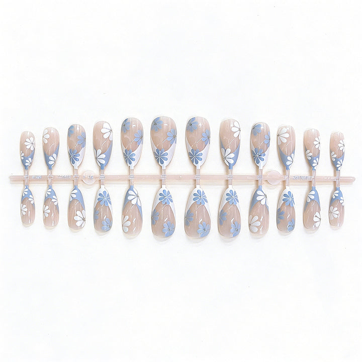 Floral Design Press-On Nail Set Kalsten
