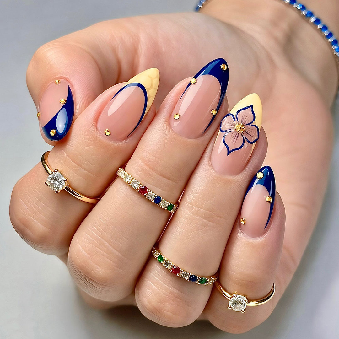 Artistic Floral Design Nail Art Kalsten
