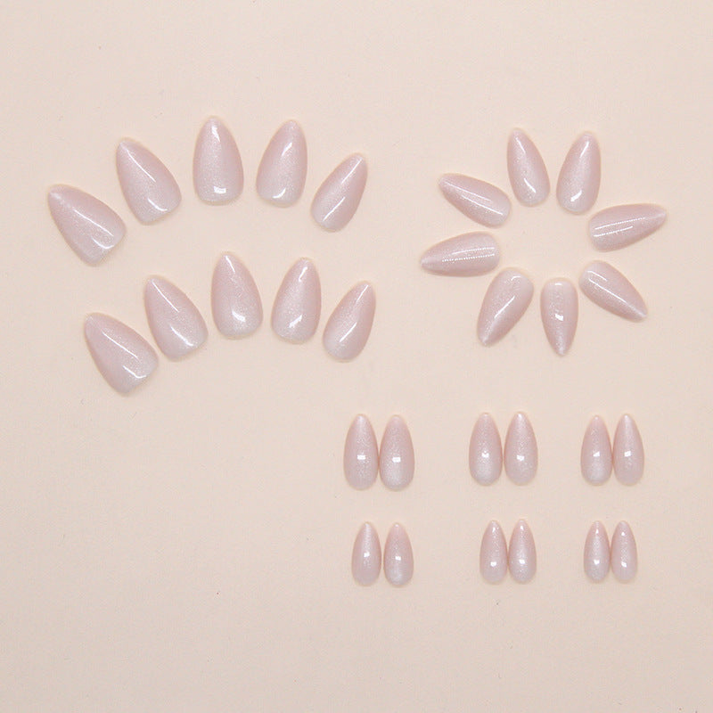 Artistic Glittered Almond-Shaped Nail Extensions Kalsten