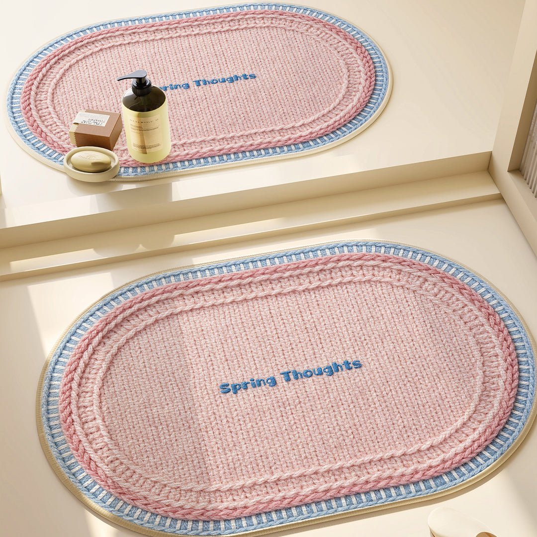 Heart-Patterned Bathroom Mat Kalsten